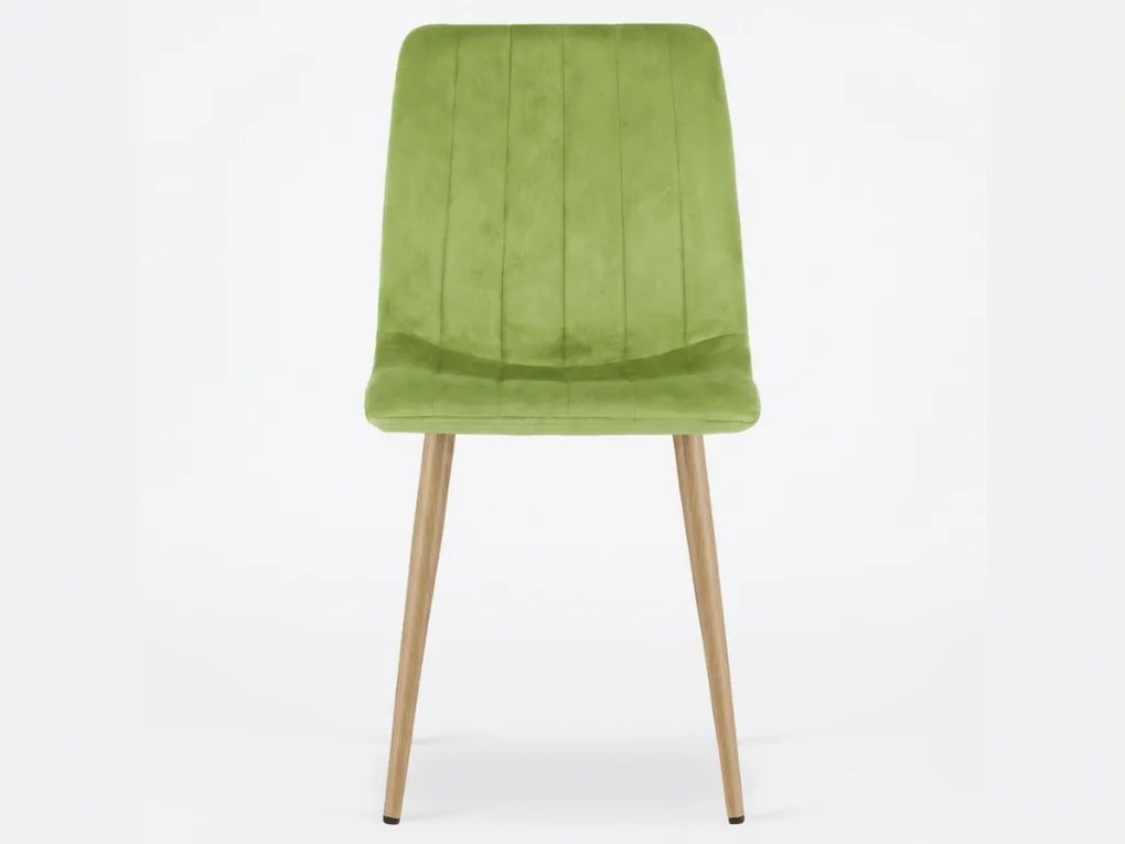 Világoszöld bársonyszék LAVA