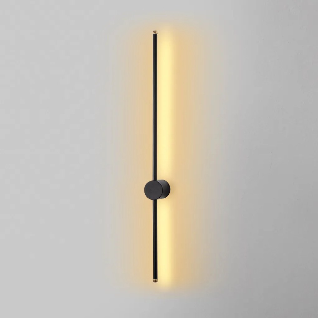 Sword 13484 fekete fém LED falilámpa