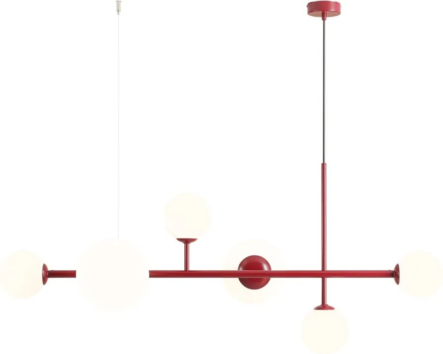 ALDEX 1092K15 DIONE Modern Függesztett Lámpa Piros E27 IP20