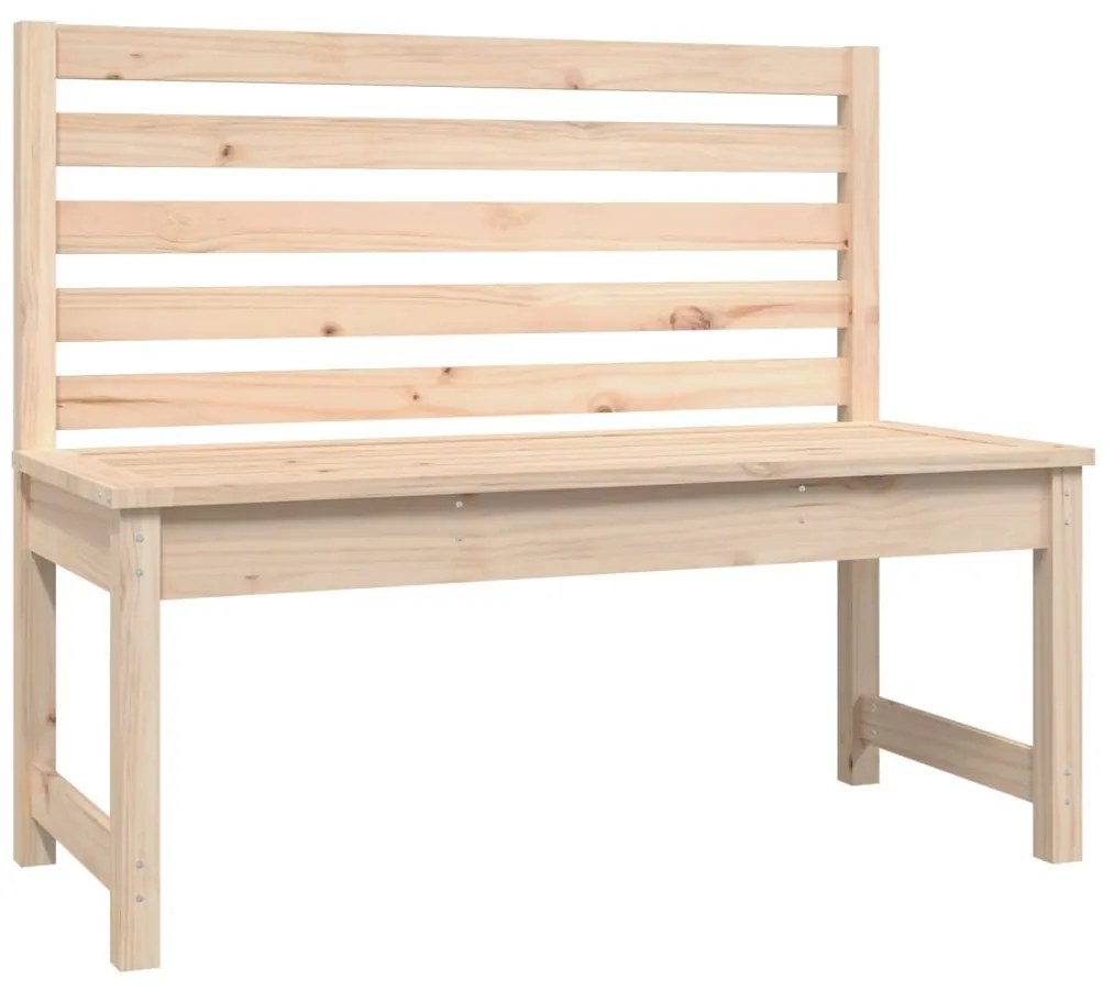 tömör fenyőfa kerti pad 109 cm