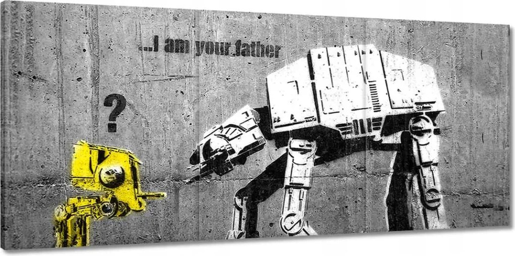 Festmények 150x70 Banksy I am your father