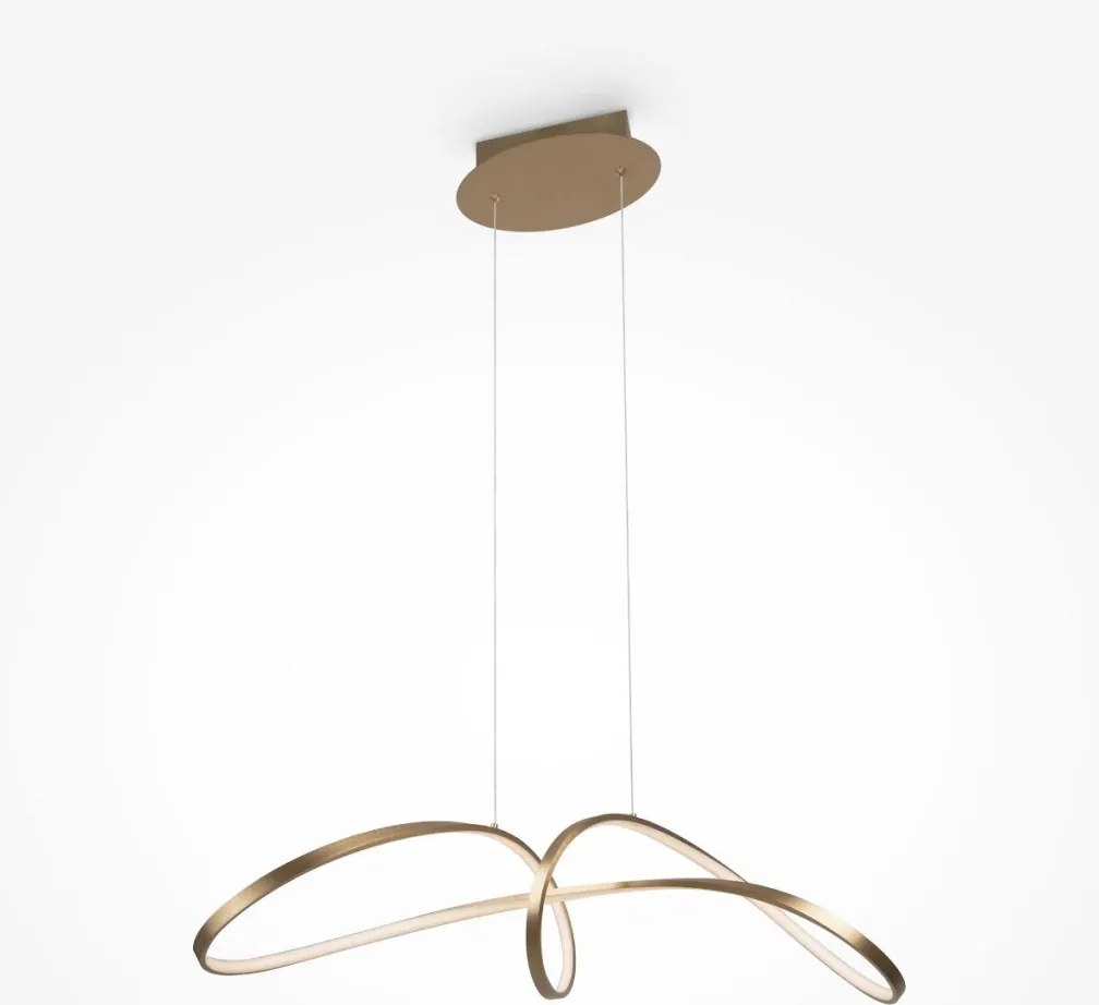 MAYTONI MOD156PL-L52G4K CURVE Modern Led Függesztett Lámpa Arany LED IP20