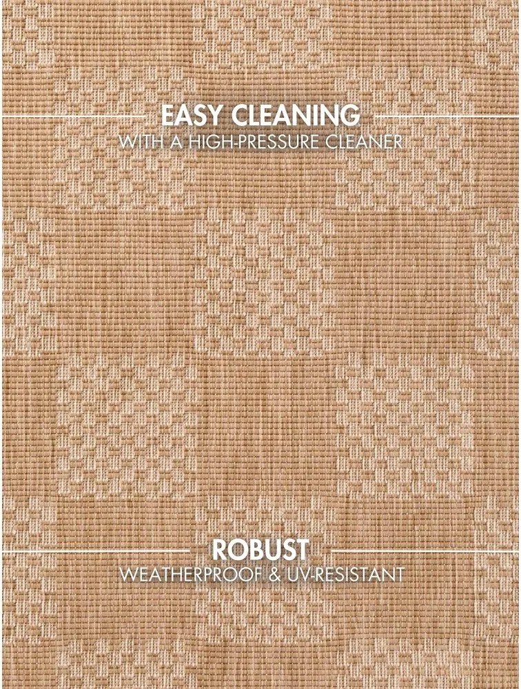 Krémszínű-natúr színű kültéri-beltéri szőnyeg 160x230 cm Haringey Dorothy – Ted Baker