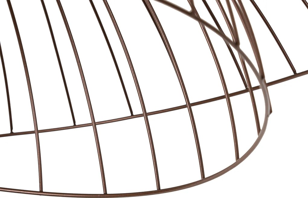 Okos mennyezeti lámpa bronz színben, dupla búrával, 45 cm, WiFi G95-tel - Pua