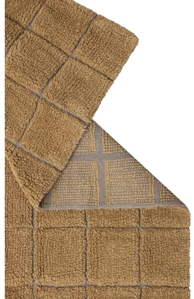 Okkersárga kézi szövésű gyapjú szőnyeg 170x240 cm Mosaic Ochre – Lorena Canals