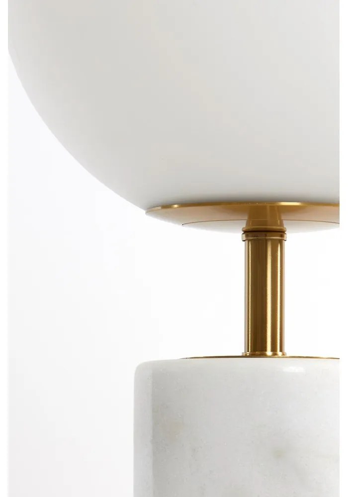 Fehér asztali lámpa (magasság 35 cm) Medina – Light &amp; Living