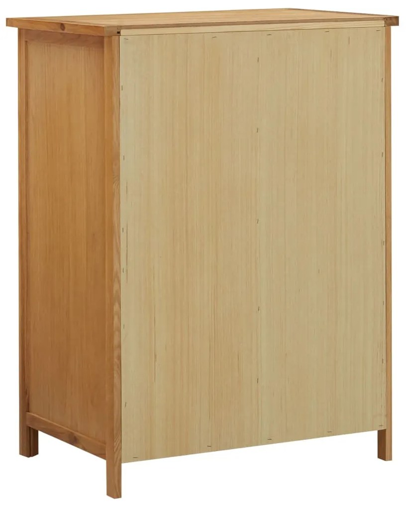 Tömör tölgyfa ruhásszekrény 76 x 52 x 105 cm