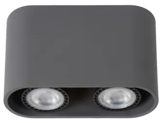 Lucide 09914/10/36 - LED Spotlámpa BENTOO 2xGU10/5W/230V szürke