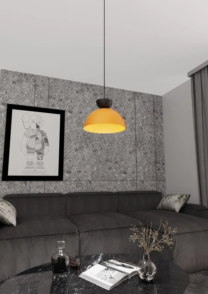 Emibig modern függeszték lunaro fekete narancs emi1474/1s