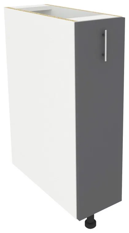 Benita Antracit-Fehér 20x50x80 cm N