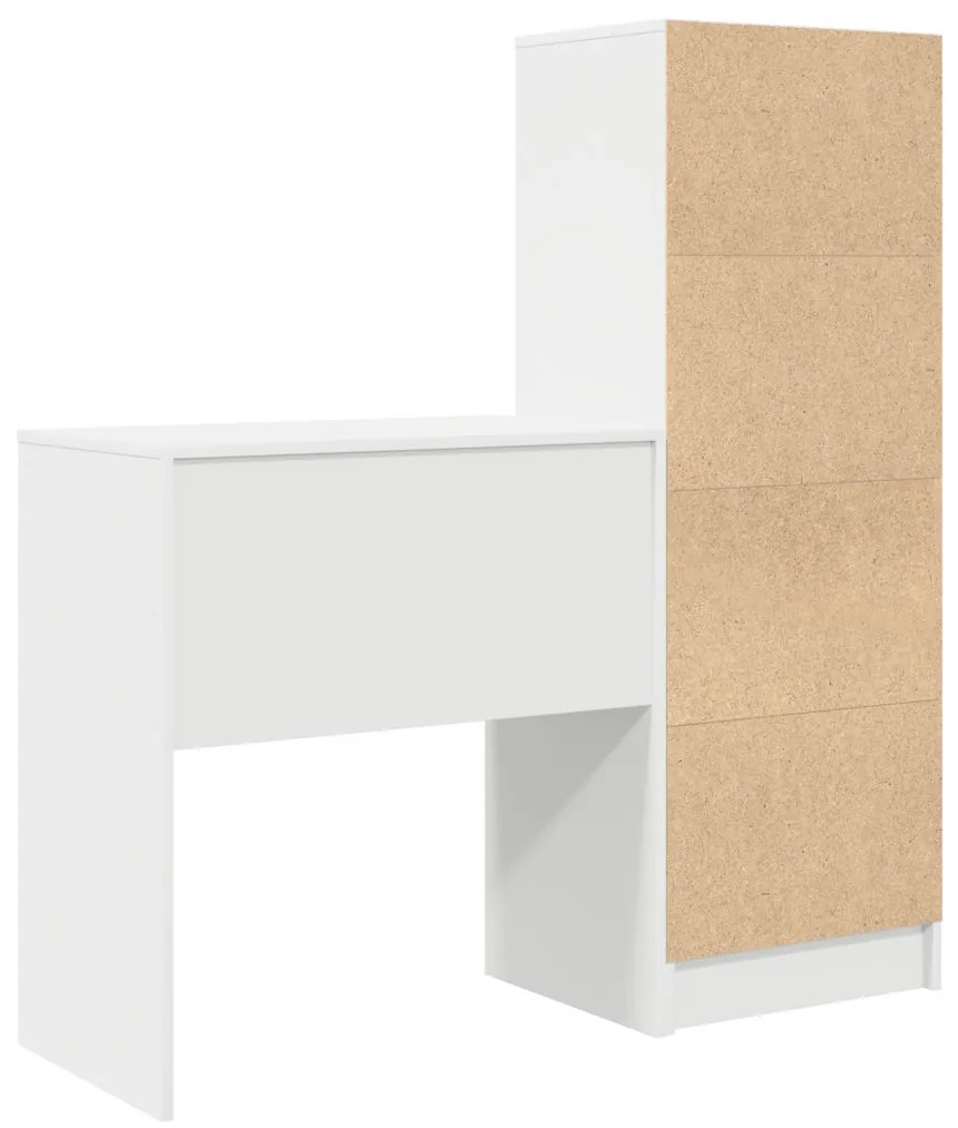 Tárolóval rendelkező íróasztal 2 pcs Fehér 70 x 40 x 76 cm