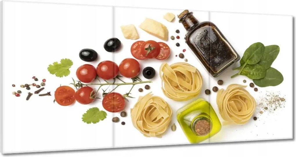 Vászonkép 180x90 Olaj Tészta sajt bazsalikom