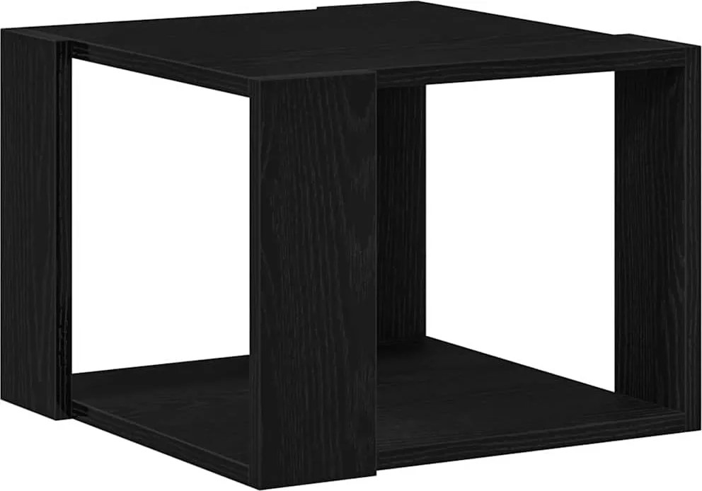 vidaXL Dohányzóasztal Fekete tölgy 40 x 40 x 30 cm Faanyag