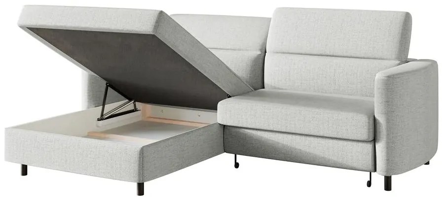 Sarokkanapé Buchu (B) (bézs szürke + fekete). 1099802