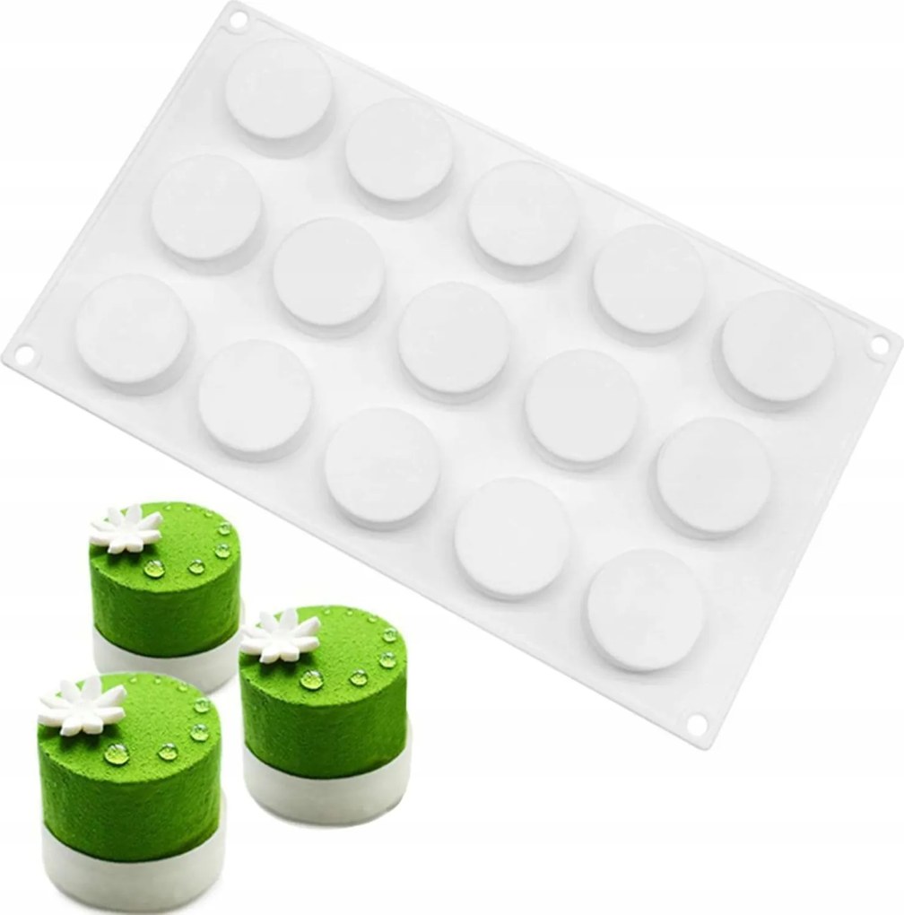 3D szilikon öntőforma fagylalt puding mousse 15 lyukú