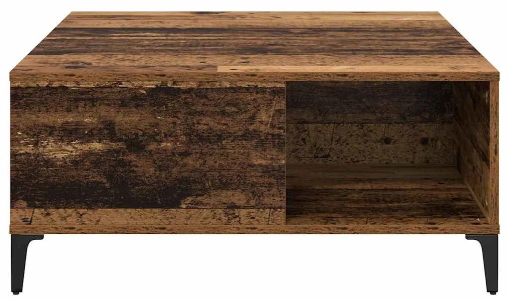 Dohányzóasztal Öreg fa 80 x 80 x 36,5 cm Faanyag