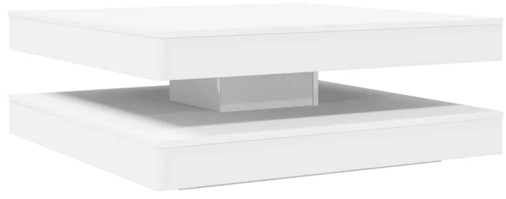 fehér dohányzóasztal 360 fokban forgatható 90x90x34,5 cm