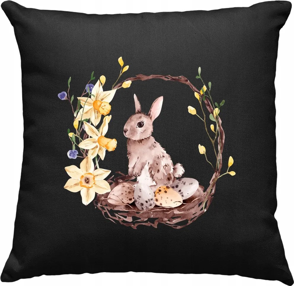 Nyuszi párna Kedves nyuszi 1 fekete