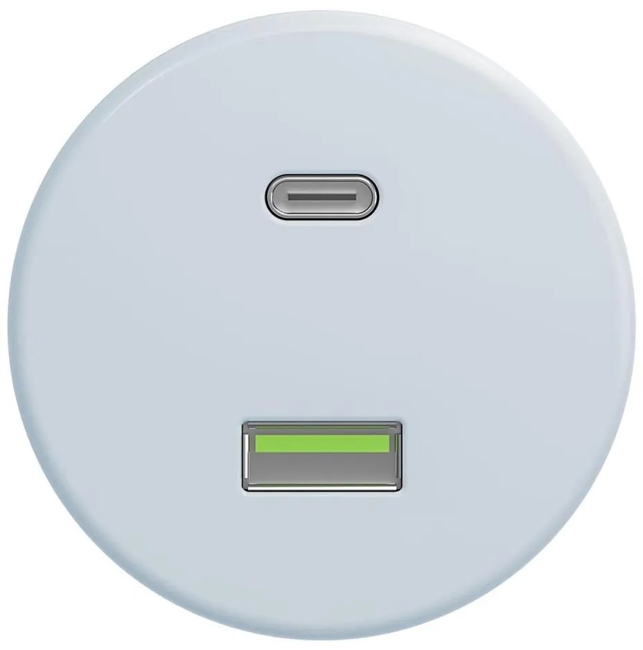 Kliklap - Retro USB aljzat A+C keret nélkül, kék