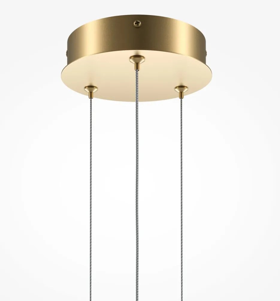 MAYTONI MOD247PL-L49BSK HALO Modern Led Függesztett Lámpa Fehér, Sárgaréz LED IP20