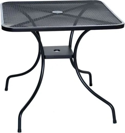 ROJAPLAST Kerti asztal fémből ZWMT-80 x 80 cm