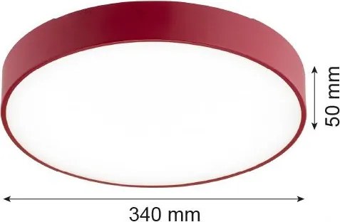 ARGON 8334 TIAMO Ernyős Mennyezeti Lámpa Piros LED IP20