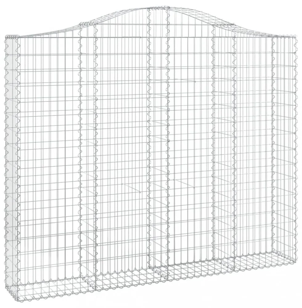 5 db íves horganyzott vas gabion kosár 200x30x160/180 cm