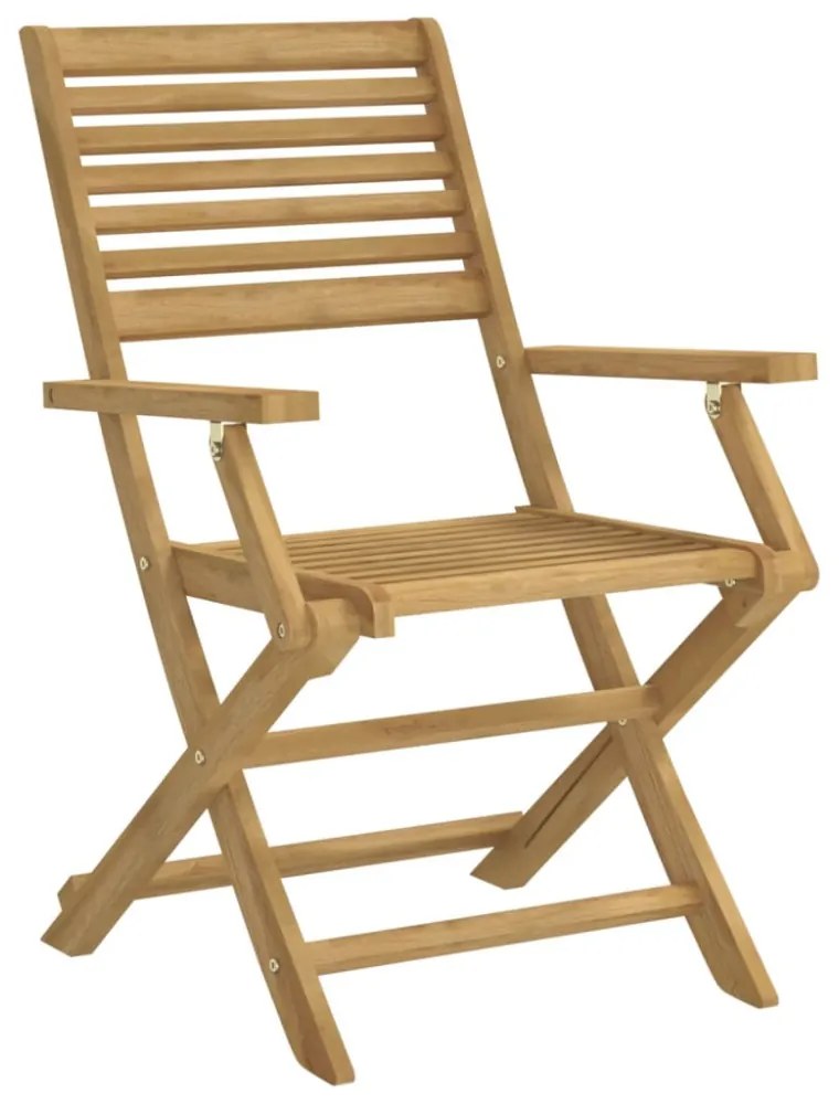 2 db összecsukható tömör akácfa kerti szék 54,5x61,5x86,5 cm