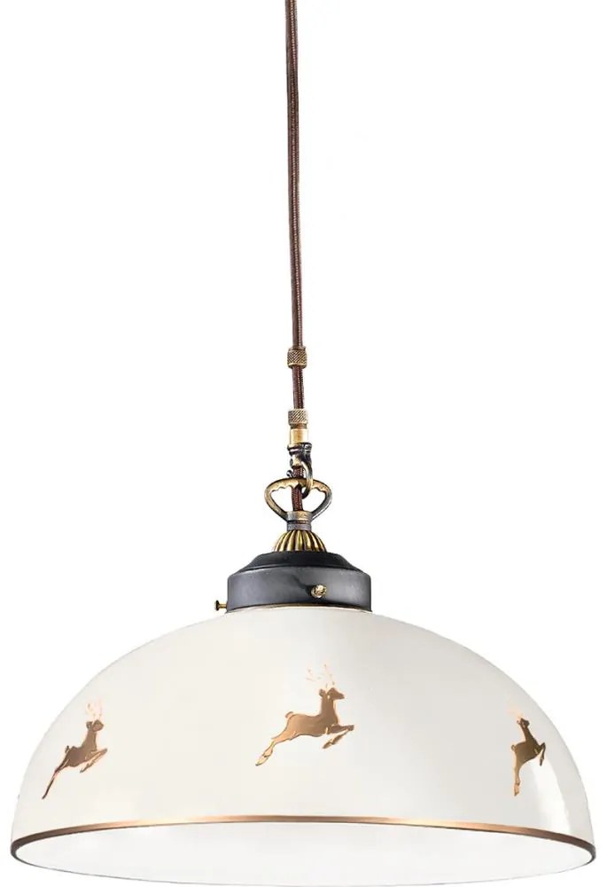 Kolarz 731.32.152-Kábeles csillár NONNA 1xE27/75W/230V átmérő 36 cm szarvas rózsaarany