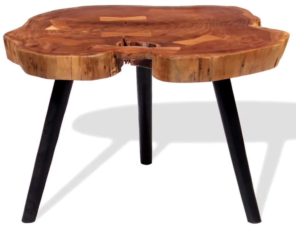 Tömör akácfa rönk dohányzóasztal (55-60) x 40 cm