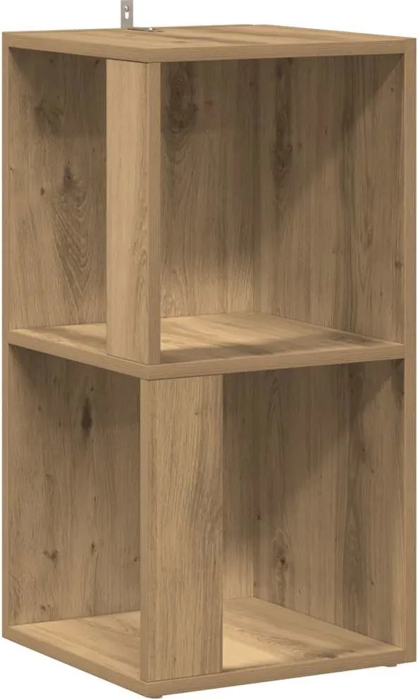 vidaXL sarokszekrény kézműves tölgy 33x33x67 cm szerelt fa