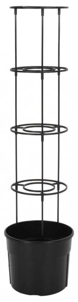 antracitszürke polipropilén paradicsomtermesztő Ø29,5 x 115 cm