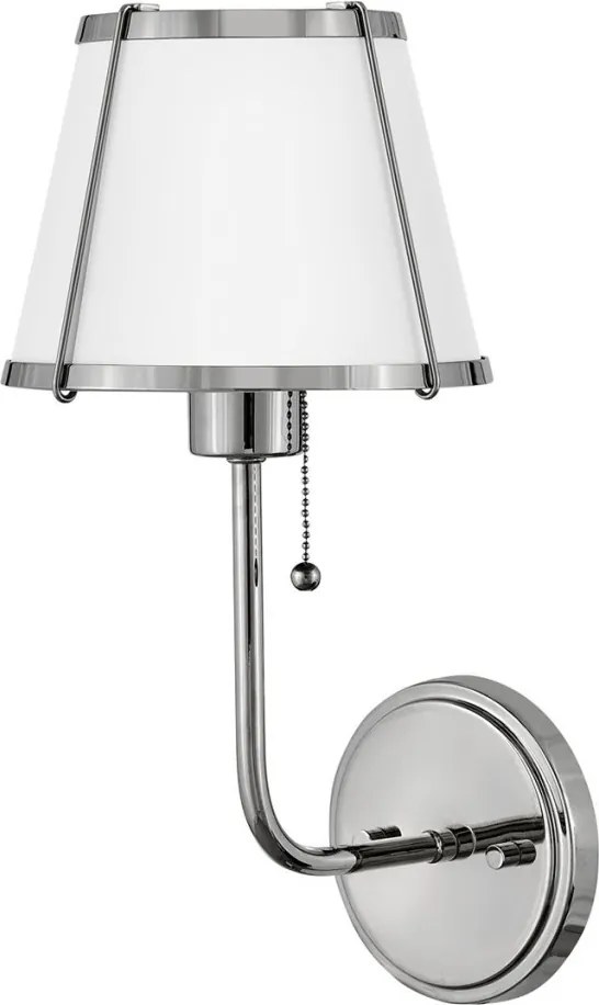 Hinkley Lighting Clarke HK-CLARKE1-PN-WH Fali lámpa 1x40W/E27 IP20