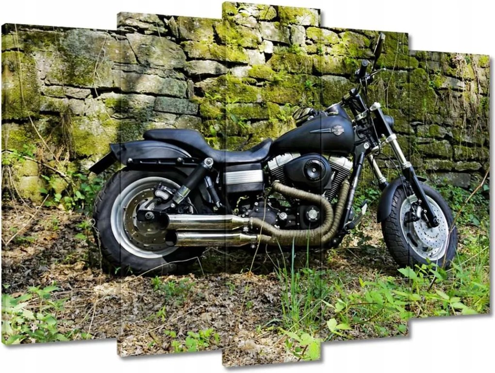 Vászonkép 70x50 Harley-val a kiránduláshoz