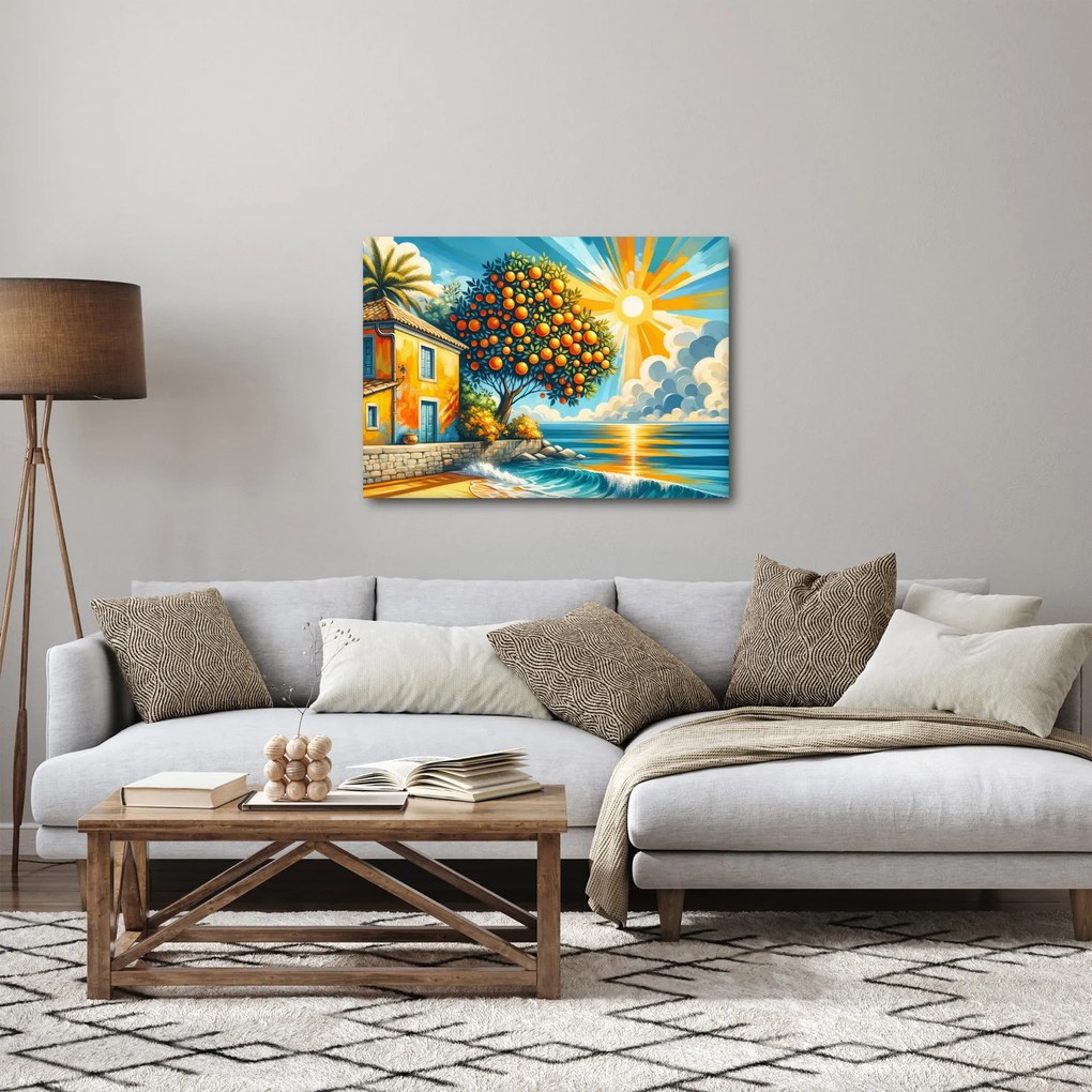 Kép - Ház narancsokkal I. (70x50 cm)