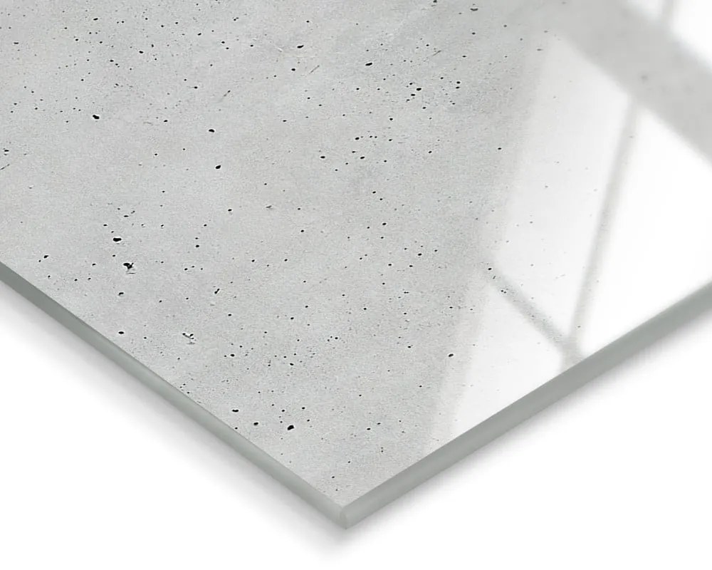 Glassclock Concrete falióra, 20 x 60 cm - Styler