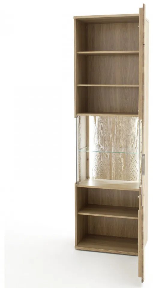 SANTORI T11 Keskeny Jobbos Üveges tároló 1 ajtós 60cm