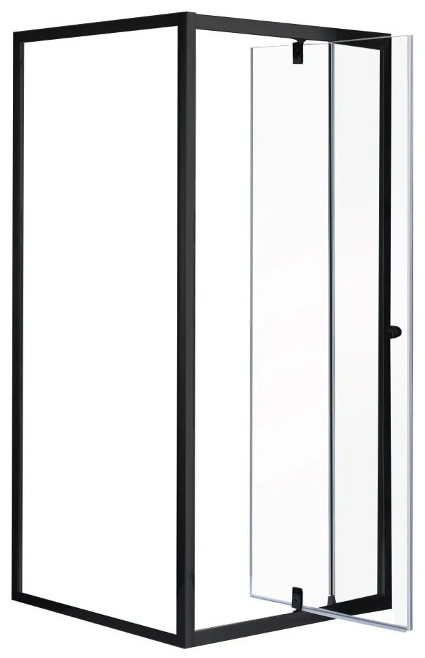 Flexi 80x80 cm falsíkra szerelhető szögletes zuhanykabin zuhanytálca nélkül