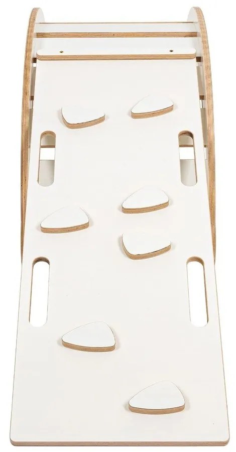 Fehér borovi fenyő hinta 39x75x38 cm Montessori – Meowbaby