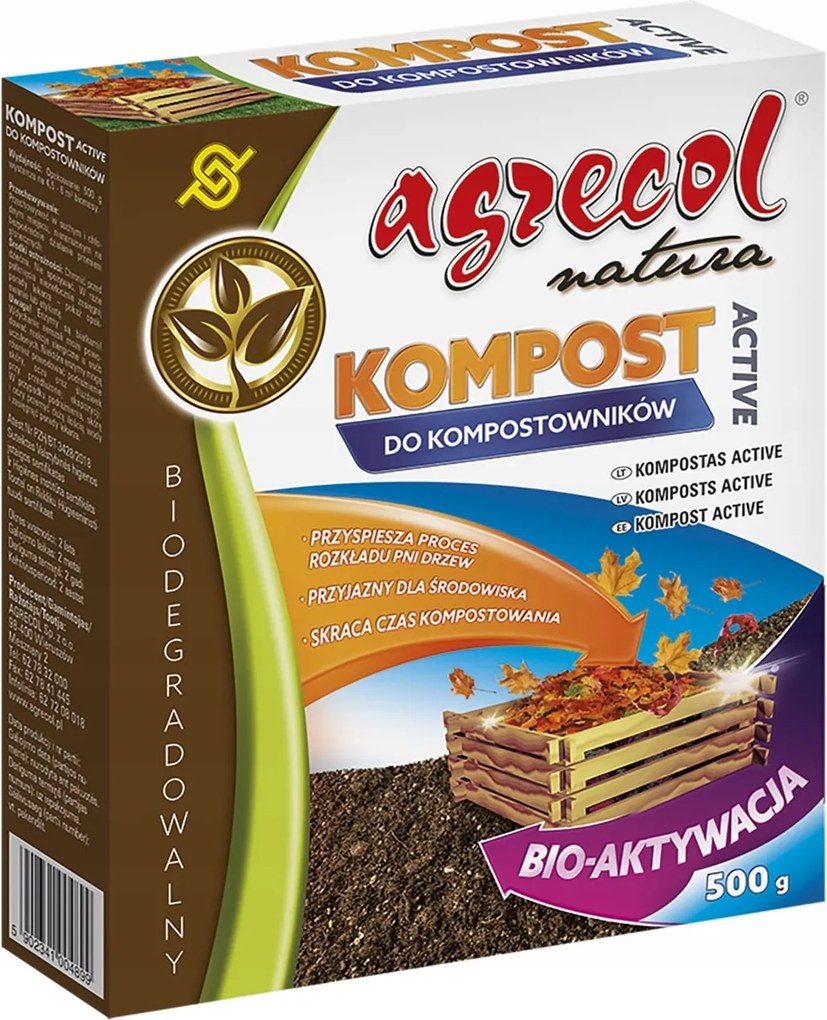 Komposzt Active fatörzs lebontó készítmény 500g Agrecol Natura