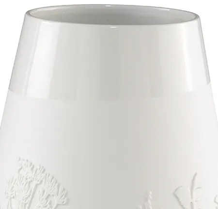 Fehér porcelán váza FLOWERS