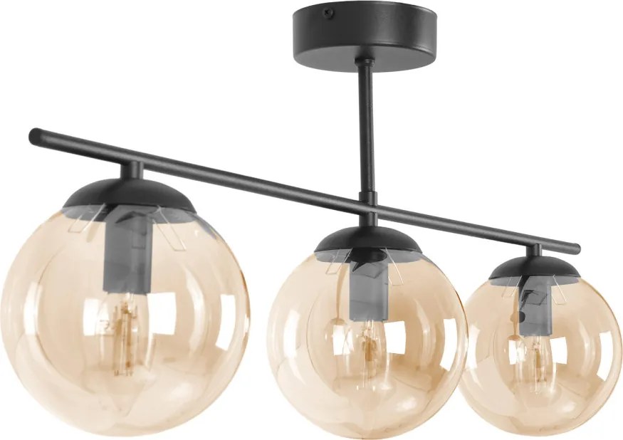 KAJA K-5164 DELTA Vintage Mennyezeti Lámpák Fekete E14 IP20