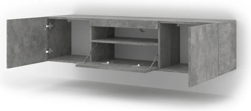 Comodă TV AURA 150 cm, culoare Beton