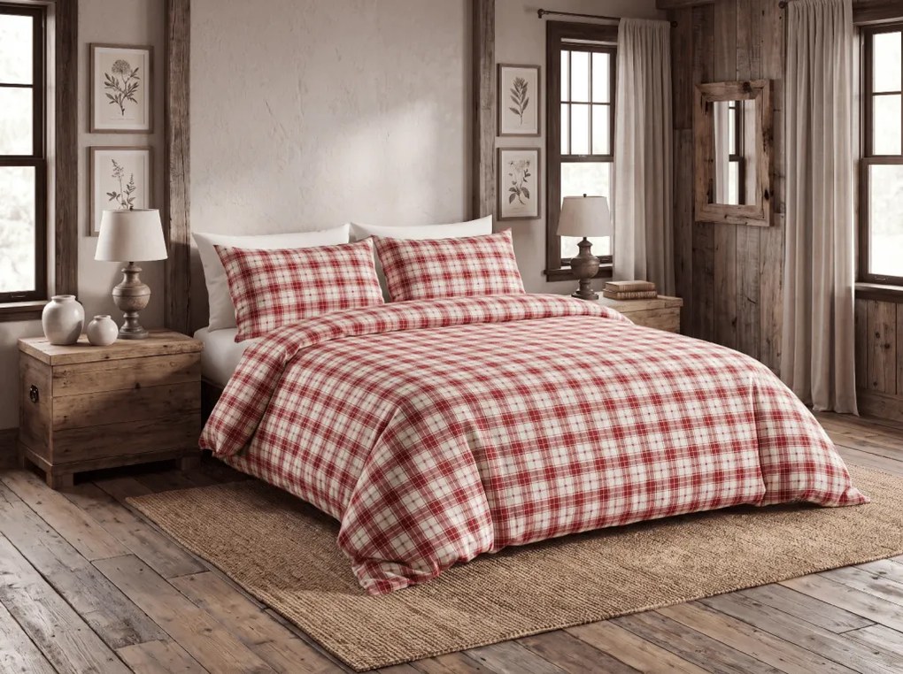 Mikroszálas ágyneműhuzat TARTAN HEART színes Ágyneműhuzat mérete: 70 x 90 cm | 140 x 220 cm