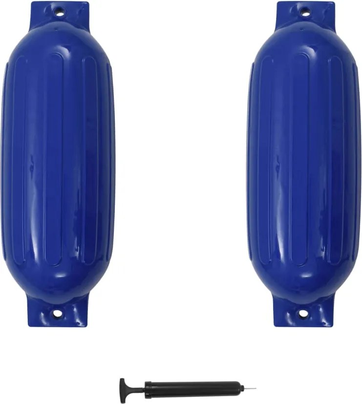 vidaXL 2 darab kék PVC csónak lökhárító 69 x 21,5 cm