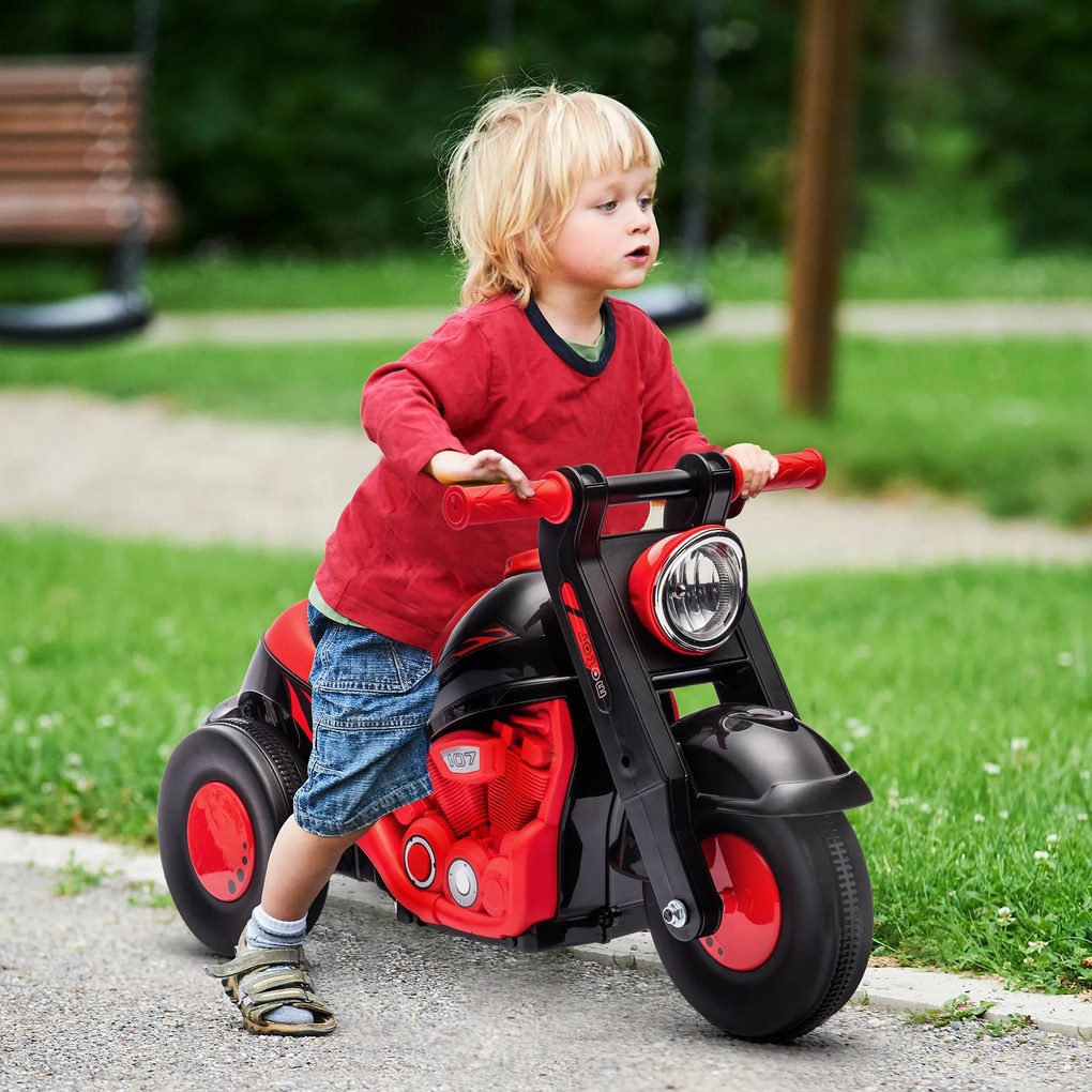 AIYAPLAY Buborékos és Zenélő Gyermekjármű, Baba Motor 2 Évesektől, Széles Kerekek, Könnyű Szállítás, Roller Egyensúly Kerékpár 2-5 Éves Gyermekeknek,