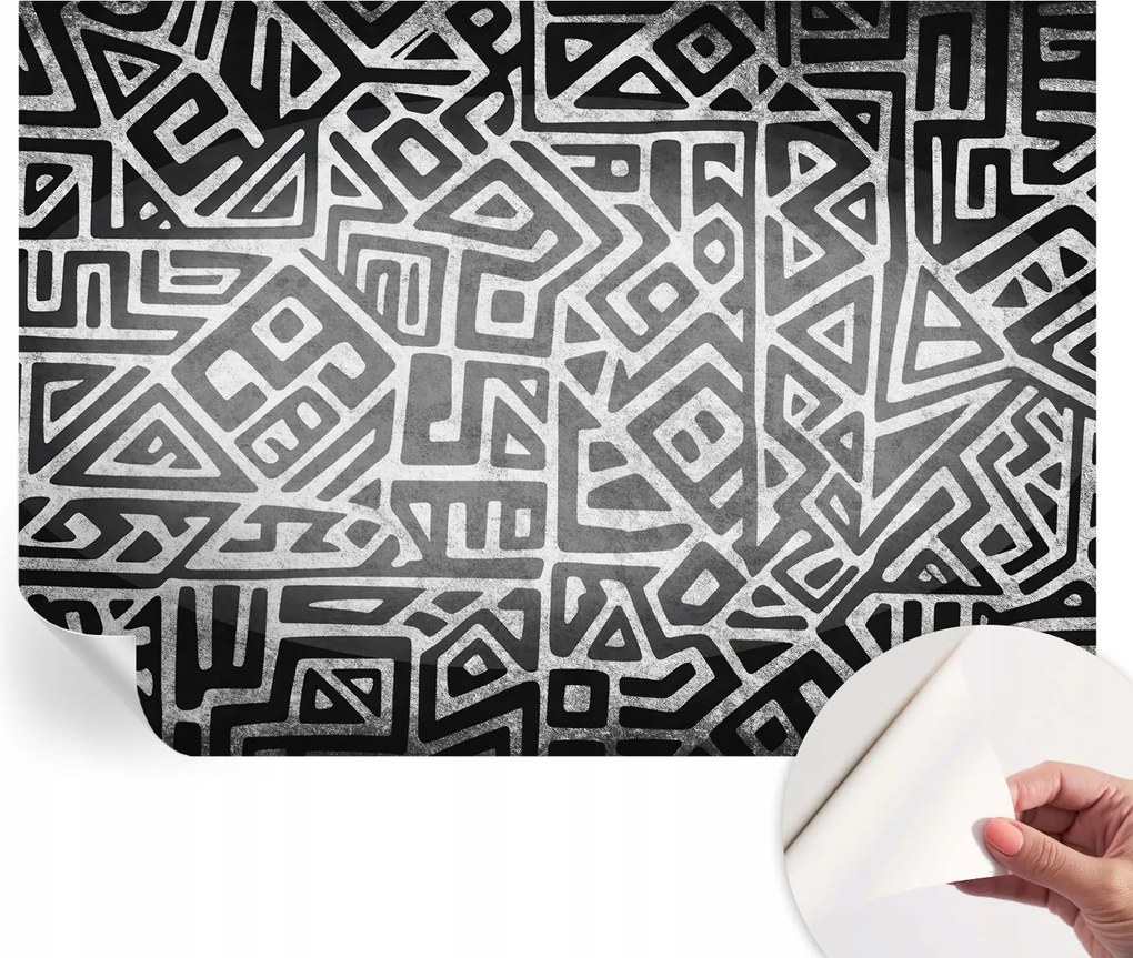 Prémium öntapadós fali fotótapéta Geometrikus labirintus 208x146 cm