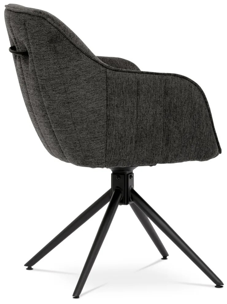 Scaun modern gri pivotant. Mecanism de retractare HC-536