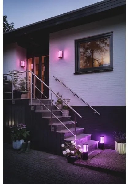 Philips 17430/30/P7 - Hue IMPRESS RGBW LED kültéri lámpa 2x8W IP44