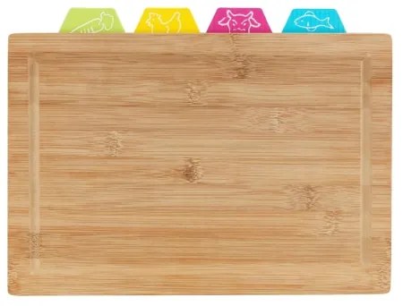 WENKO 53064100 - Vágódeszka 32,5x22,5 cm barna/tarka